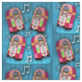 Rockin Neon-Musikautomaten Stoff (Nahaufnahme)