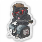 Rockin' Notta Bear  Aufkleber (Vorderseite)