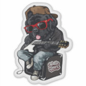 Rockin' Notta Bear Aufkleber (Vorderseite)