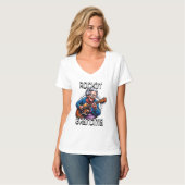 Rockin' Oma Funny Comic T-Shirt (Vorderseite Vollansicht)