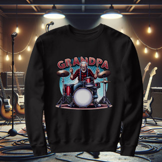 Rockin' Opa Playing Drums Sweatshirt
