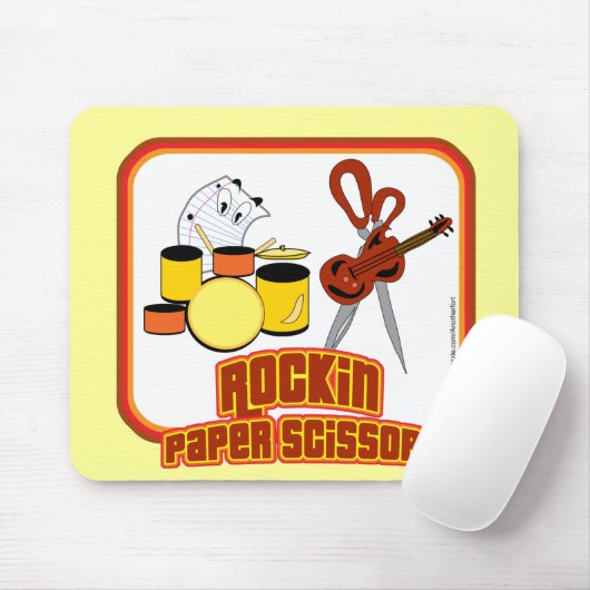Rockin-Papierschere Mousepad (Mit Mouse)