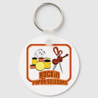 Rockin-Papierschere Schlüsselanhänger