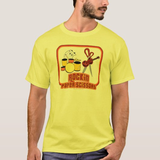 Rockin-Papierschere T-Shirt (Vorderseite)