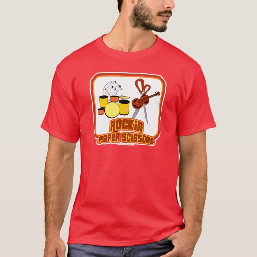 Rockin-Papierschere T-Shirt (Vorderseite)