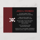 Rockin' Party Einladung Postkarte (Rückseite)