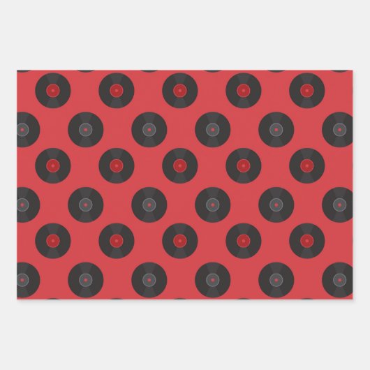 Rockin-Platten-Umschlagpapier Geschenkpapier Set (Vorderseite 2)