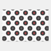 Rockin-Platten-Umschlagpapier Geschenkpapier Set (Vorderseite)