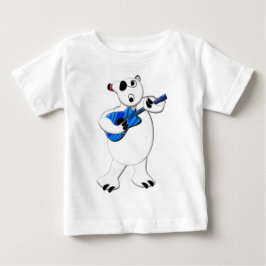 Rockin' Polar Bear mit Gitarre Baby T-shirt