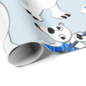 Rockin' Polar Bear Wrapping Paper Geschenkpapier (Rolleneckpunkt)