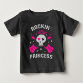 Rockin' Princess Baby T-shirt (Vorderseite)