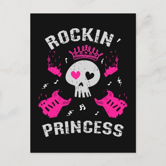 Rockin' Princess Postkarte (Vorderseite)