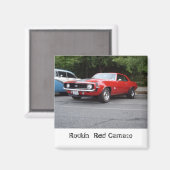 Rockin' Red Camaro Magnet (Vorderseite/Rückseite)