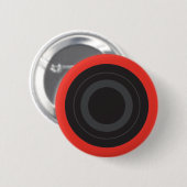 Rockin' Red Pop Art Roller Derby Wheel Button (Vorne & Hinten)