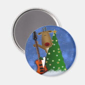 Rockin Reindeer Magnet (Vorderseite/Rückseite)