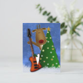 Rockin Reindeer Postkarte (Stehend Vorderseite)