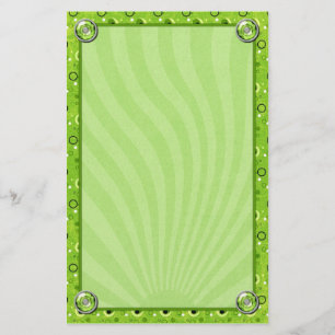 Rockin Retro Lime Green Design Briefpapier
