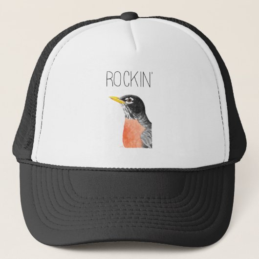 Rockin' Robin (American Robin) Truckerkappe (Vorderseite)