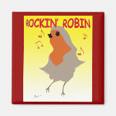 Rockin Robin Kühlschrankmagnet (Vorne)