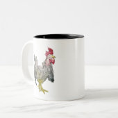 Rockin Rooster Personalisierte Mug Zweifarbige Tasse (Vorderseite Links)