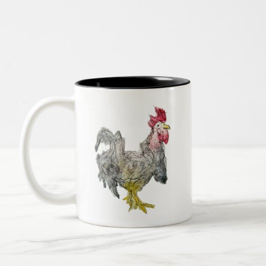 Rockin Rooster Personalisierte Mug Zweifarbige Tasse (Links)