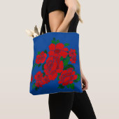 Rockin' Rote Blume Vintage Illustration Tasche (Von Nahem)