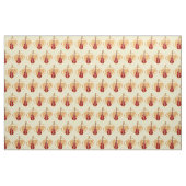 Rockin roter 50er elektrische Gitarre Stoff (Yard (91,4 cm))