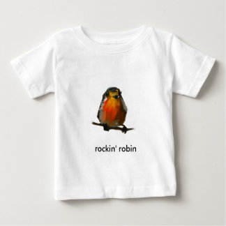 rockin Rotkehlchen-Säuglingst-stück niedliches Baby T-shirt