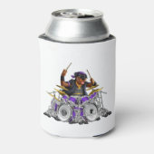 Rockin' Rottie Drummer Dosenkühler (Kanne Rückseite)