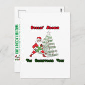 Rockin' rund um das Weihnachten Vielen Dank Postka Postkarte (Vorne/Hinten)