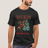 Rockin rund um den Cowboy Weihnachtsbaum Santa Rid T-Shirt (Vorderseite)