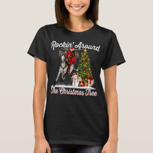 Rockin rund um den Weihnachtsbaum T - Shirt Funny