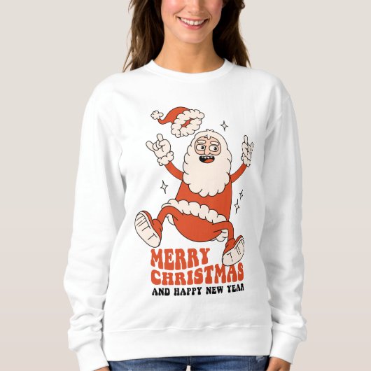 Rockin' Santa Claus - Ein frohes und lautes Weihna Sweatshirt (Vorderseite)