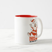 Rockin' Santa Claus - Ein frohes und lautes Weihna Zweifarbige Tasse (VorderseiteRechts)