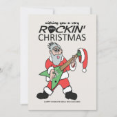 Rockin Santa Guitar Heavy Metal Weihnachten (Vorderseite)