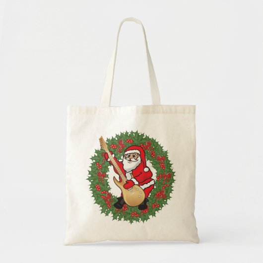 Rockin' Santa Skull Tragetasche (Vorne)