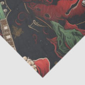 Rockin' Santa Tissue Paper Seidenpapier (Ausschnitt)