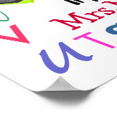 Rockin' School Teacher - SRF Poster (Ecke)