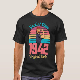 Rockin Seit 1942 starke Frau 80. Geburtstag T-Shirt
