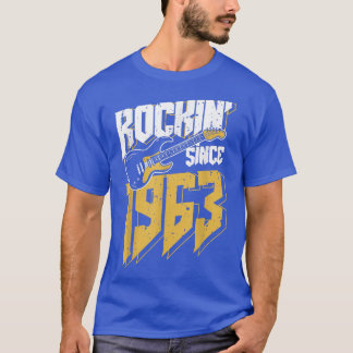 Rockin' Seit 1963 Vintag Rock Music Fan 59. Bir T-Shirt