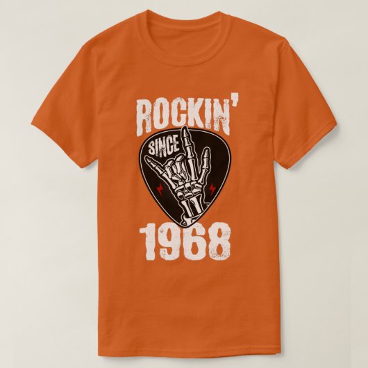 Rockin seit 1968 T-Shirt (Design vorne)