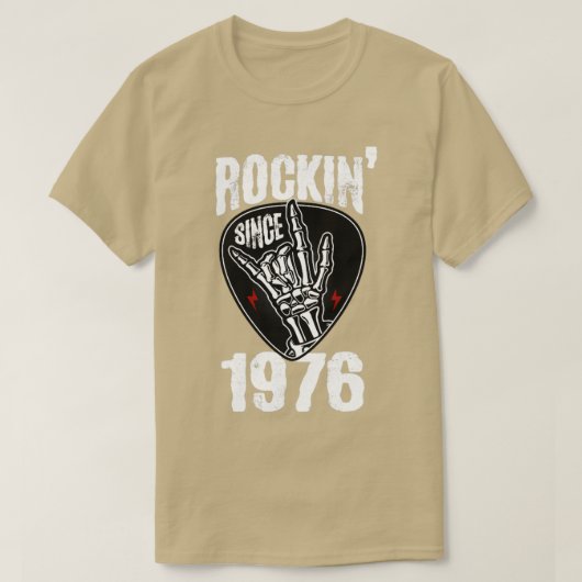 Rockin seit 1976 T-Shirt (Design vorne)