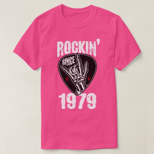 Rockin seit 1979 T-Shirt (Design vorne)