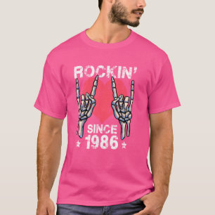 Rockin Seit 1986 Rock&Roll Geburtstag Retro Rock A T-Shirt