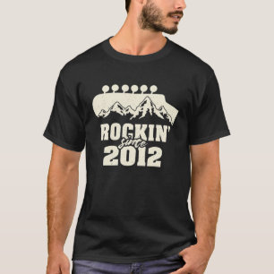 Rockin' Seit 2012 - Vintage Musikerin Gitarre Love T-Shirt