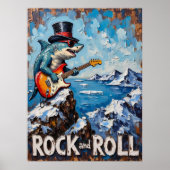 Rockin' Shark, arktischer Marmelade Poster (Vorne)