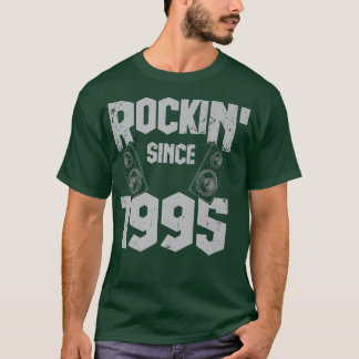 Rockin' Since 1995 Vintage Rock Music Fan 27th Bir T-Shirt