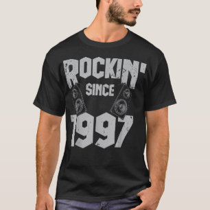 Rockin' Since 1997 Vintage Rock Music Fan 25th Bir T-Shirt