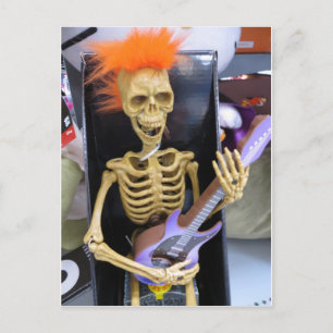 Rockin Skeleton Postkarte