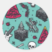 Rockin' Skull Stickers (Vorderseite)